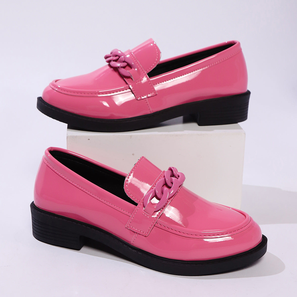 Orthopedic Balance Leather Loafers - Thick Sole Comfort
