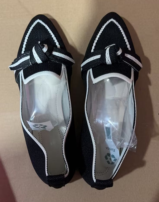 Orthopedic Balance Pointed Toe Flat Shoes With Bow