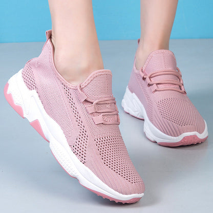 Orthopedic Balance Women’s Breathable Knit Sneakers – Lightweight Cushioned Comfort Walking Shoes