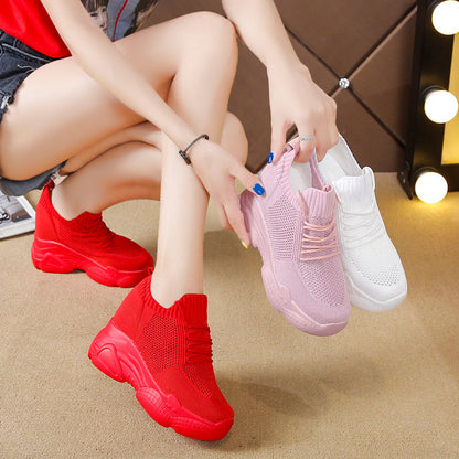 Orthopedic Balance Heighten White Shoes - Unique Elegance