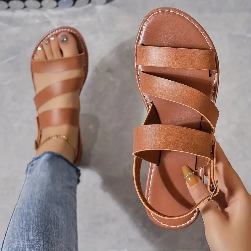 Dee | Women’s Orthopedic Multi-Strap Leather Sandals