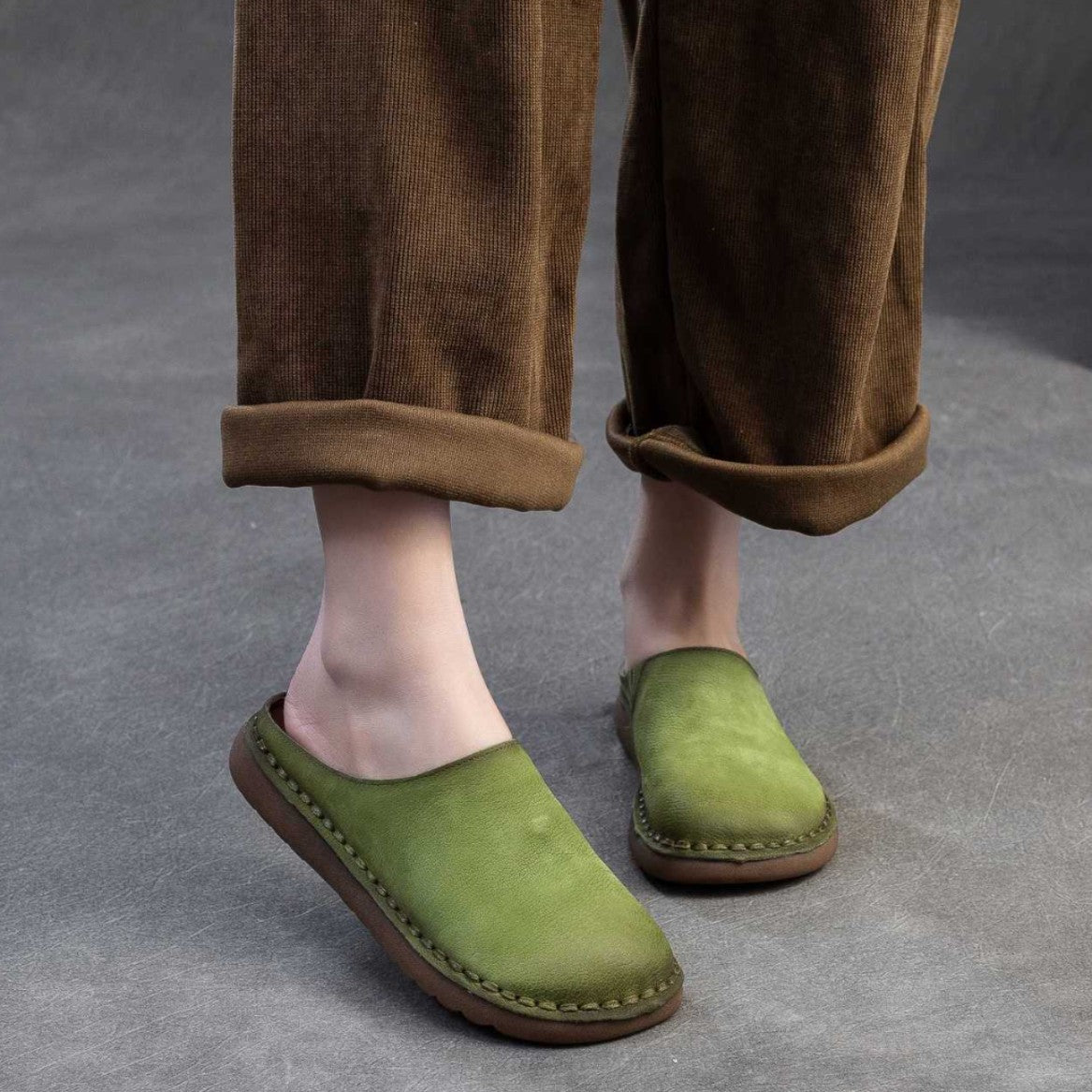 Maren | Soft Leather Slip-On Comfort Mules