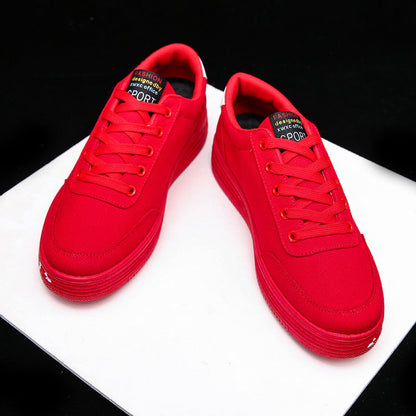 Orthopedic Balance Love Print Canvas Shoes For Couples - Unique And Trendy