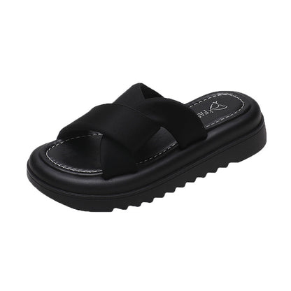 Ilithya | Women’s Orthopedic Cross Strap Platform Slides