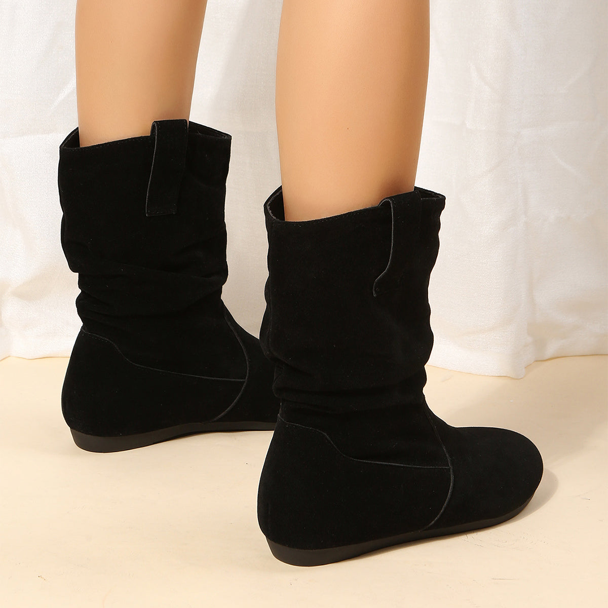 Orthopedic Balance Suede Mid-Calf Boots - Winter Warmth