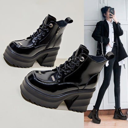 Martina |  Thick  High Heel  Ankle Boots