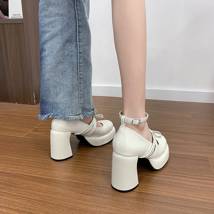 Orthopedic Balance | Chunky Platform Mary Jane Heels