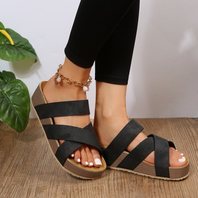 Orthopedic Balance Summer Sandals With Braided Straps - Unique And Elegant