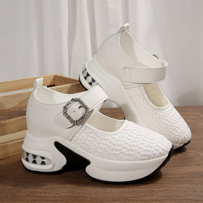 Orthopedic Balance Woven Wedge Shoes - Breathable Support
