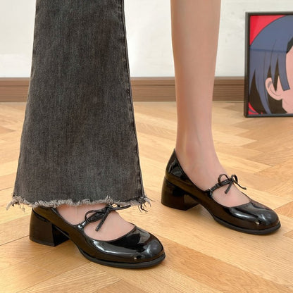 Orthopedic Balance Mary Jane Shoes - Vintage Bow Comfort