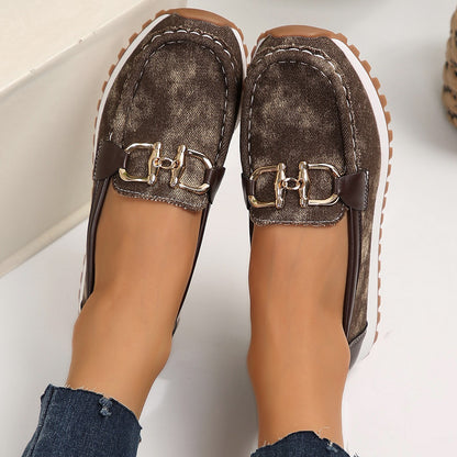 Orthopedic Balance Denim Comfort Loafers – Lightweight Slip-On Casual Walking Shoes