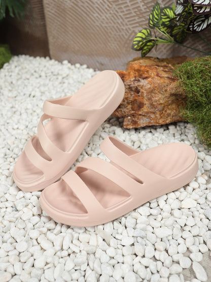 Orthopedic Balance | Soft Cushioned Cross Strap Slide Sandals
