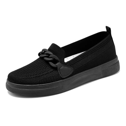 Orthopedic Balance Chain Flats - Slip-On Comfort Shoes
