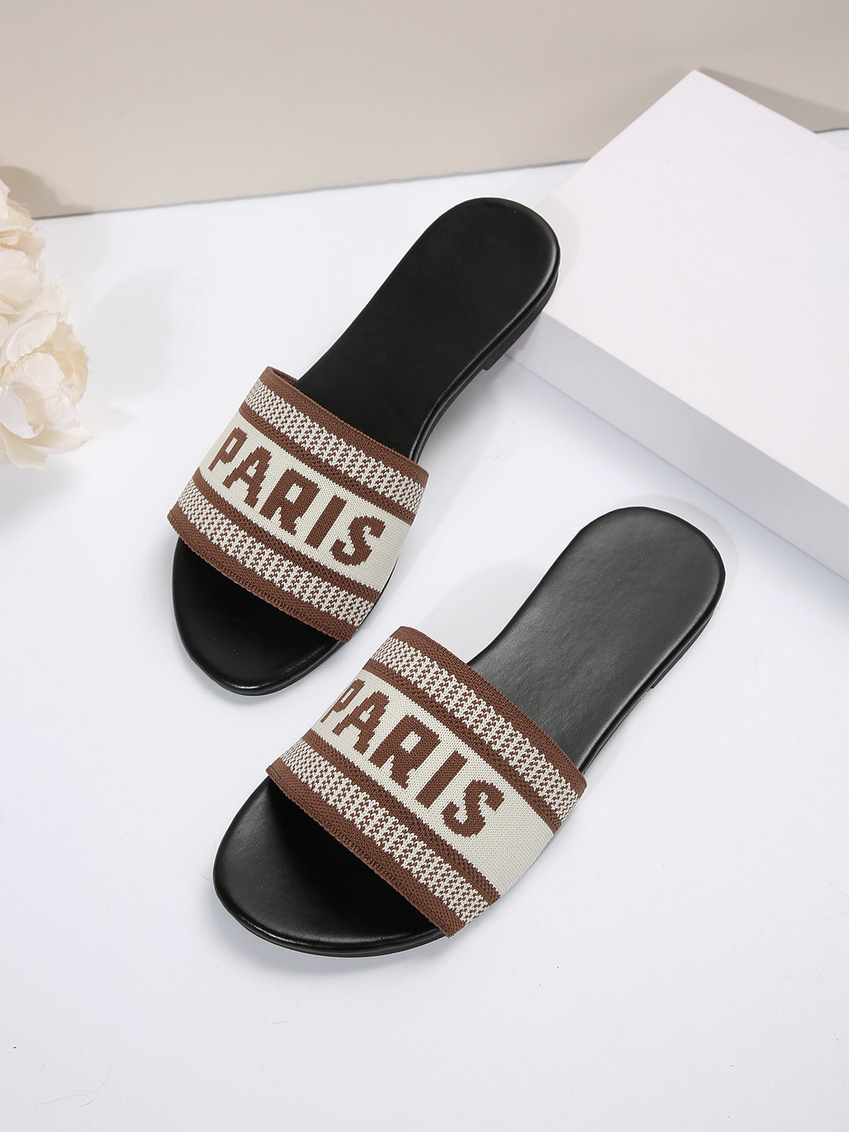 Orthopedic Balance Graphic Comfort Slide Sandals