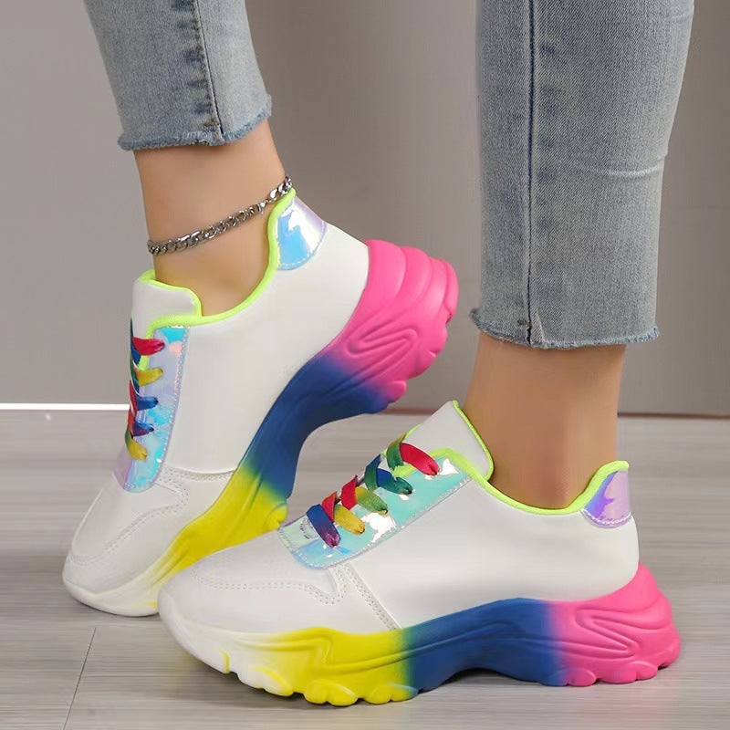 Orthopedic Balance Rainbow Sports Sneakers - Unique Style And Comfort