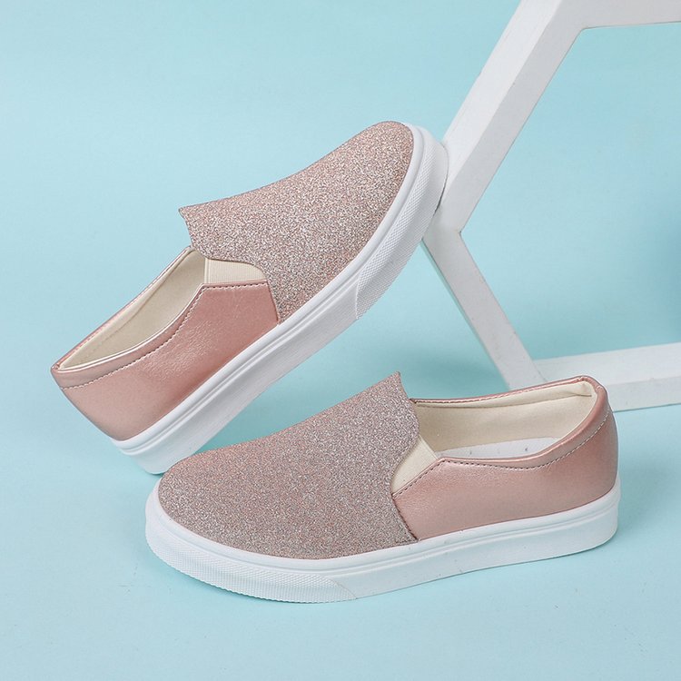 Orthopedic Balance Round-Toe Flat Shoes With Sequins - Unique Elegance