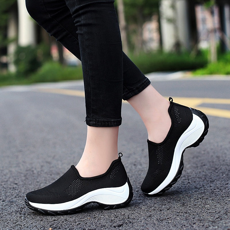 Orthopedic Balance Women's Slip-On Hiking Shoes - Thick Sole
