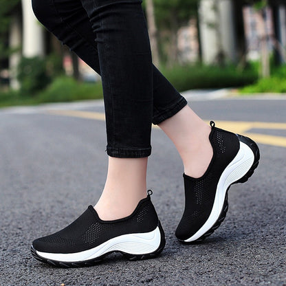 Orthopedic Balance Women's Slip-On Hiking Shoes - Thick Sole