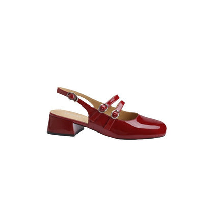 Orthopedic Balance | Glossy Mary Jane Strap Flats
