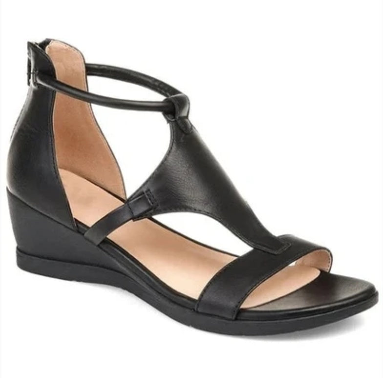 Orthopedic Balance Criss-Cross Gladiator Wedge Sandals