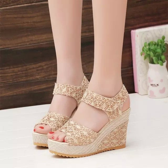Orthopedic Balance Flat-Bottomed High-Heeled Sandals - Unique Elegance
