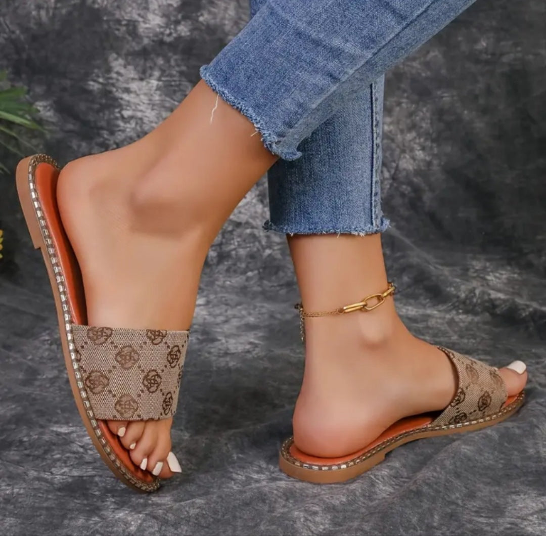 Orthopedic Balance Floral Flat Sandals - Comfort And Unique Style