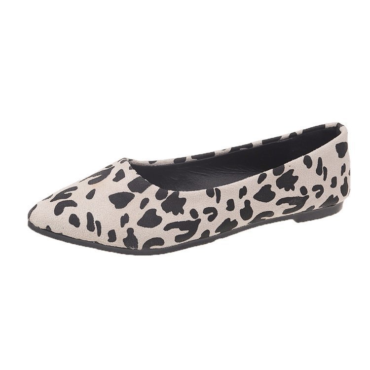Orthopedic Balance Leopard Flats - Pointed Toe Comfort
