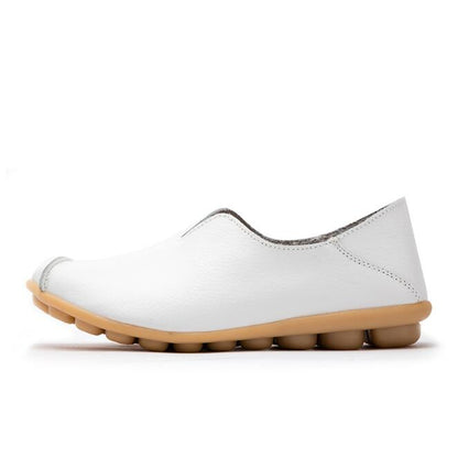 Orthopedic Balance Flat Shoes In Genuine Leather - Unique Elegance