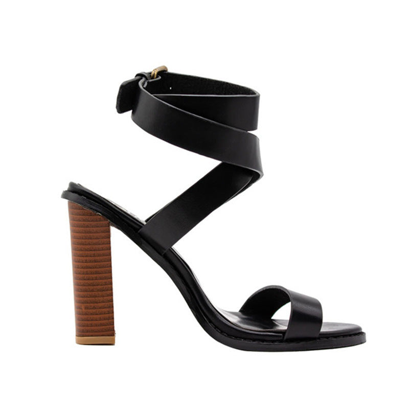 Orthopedic Balance Plus Size Sandals With Chunky Heels 