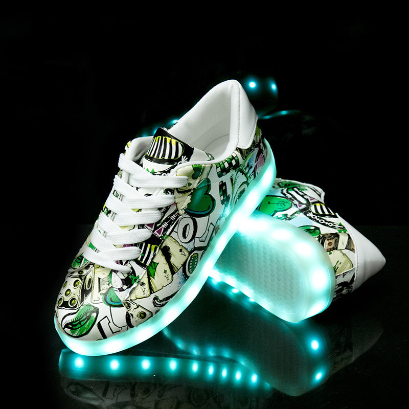 Orthopedic Balance Lightweight Fluorescent Shoes For Unique Couples