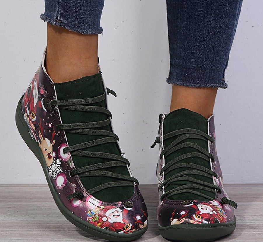 Orthopedic Balance Christmas Boots - Short Leather Comfort