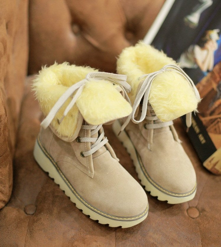 Sandra | Comfort winter Lace Up Boots