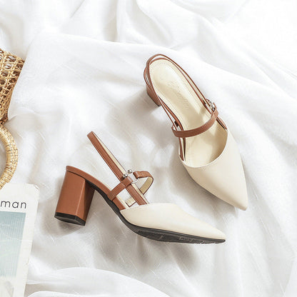 Orthopedic Balance Trendy Open-Toe Heeled Shoes For Summer - 