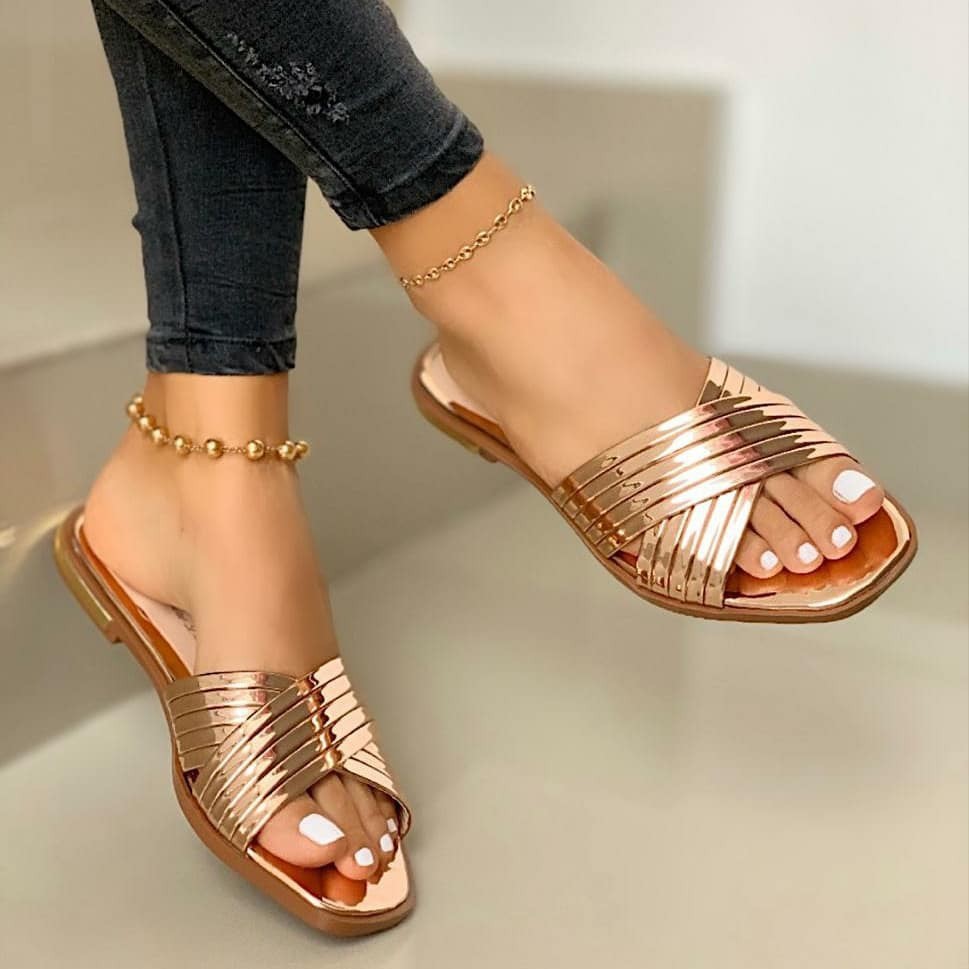 Orthopedic Balance Comfortable Flat Slippers  - Unique Elegance