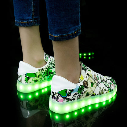 Orthopedic Balance Lightweight Fluorescent Shoes For Unique Couples