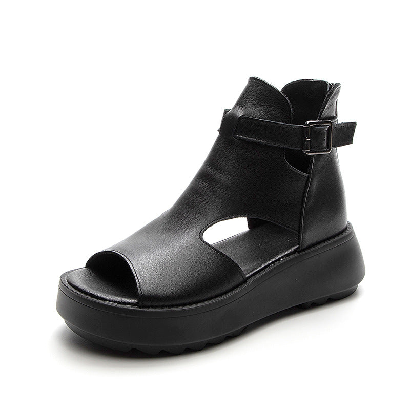 Orthopedic Balance Peep-Toe Ankle Boot Sandals