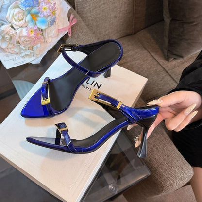 Orthopedic Balance | Pointed Toe Strappy Slingback Heels