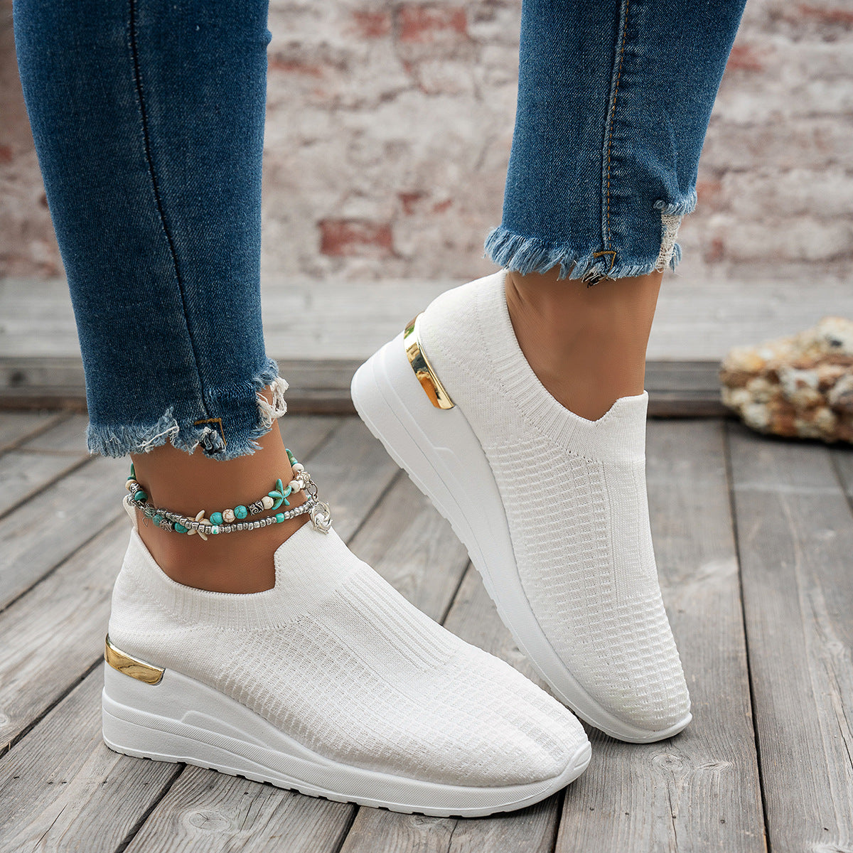 Orthopedic Balance Unique And Comfortable Casual Shoes In Flyknit Mesh