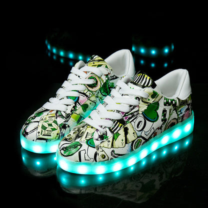 Orthopedic Balance Lightweight Fluorescent Shoes For Unique Couples