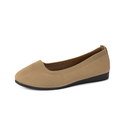 Orthopedic Balance Comfortable Flat Shoes In Knitted Mesh