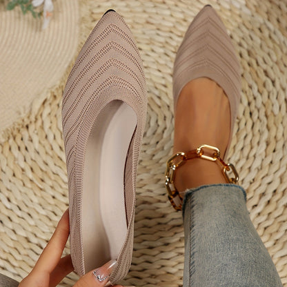 Emily | Women’s Orthopedic Pointed-Toe Knit Flats