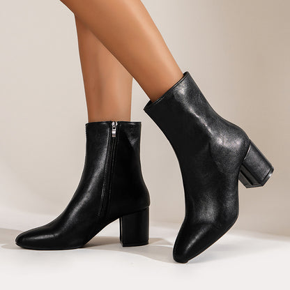 Mallory | Classic Block-Heel Ankle Boots