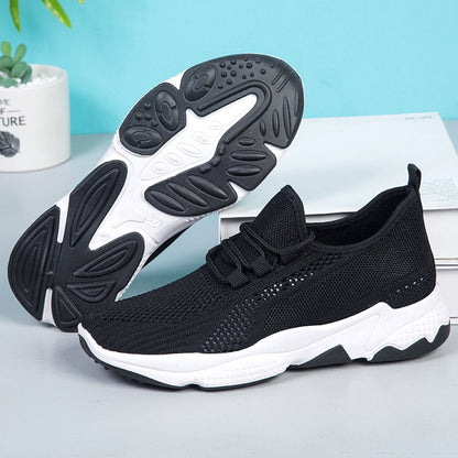 Orthopedic Balance Women’s Breathable Knit Sneakers – Lightweight Cushioned Comfort Walking Shoes