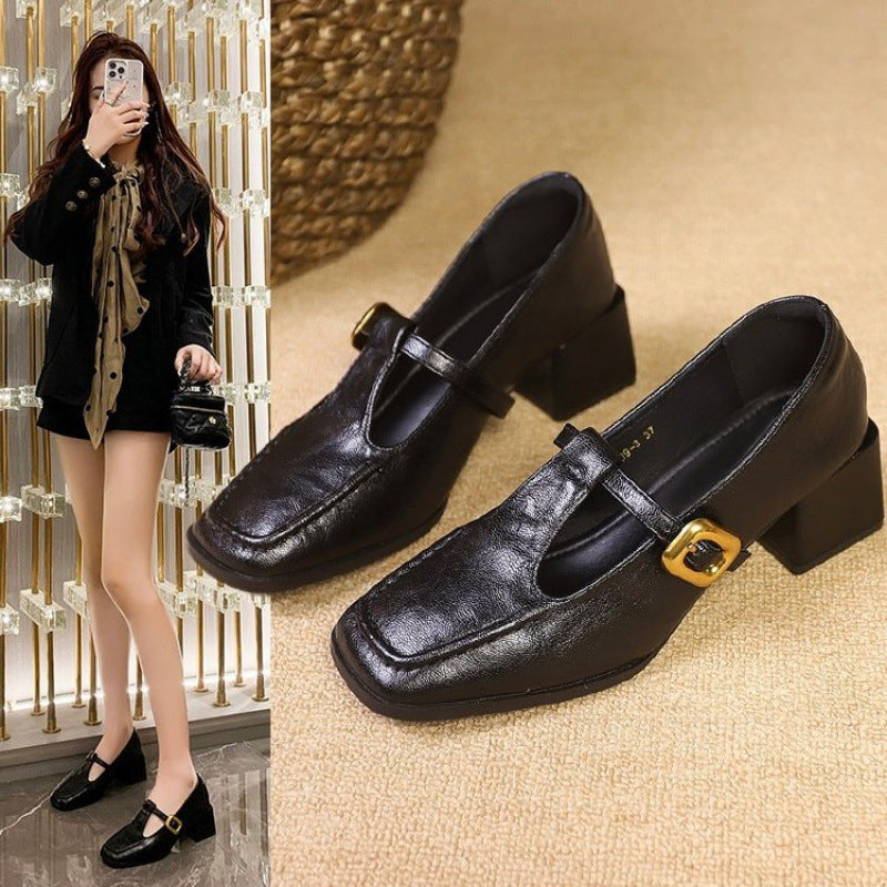 Orthopedic Balance Chunky Heel Mary Jane - Retro Comfort