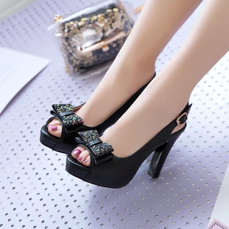 Orthopedic Balance High-Heeled Shoes With A Bow - Unique Elegance