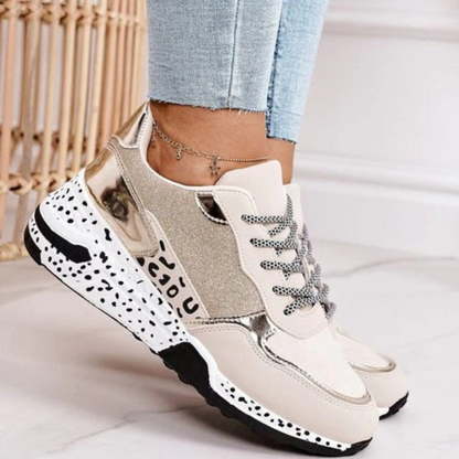 Gabriella | Women’s Orthopedic Chunky Sneakers with Animal Print Sole