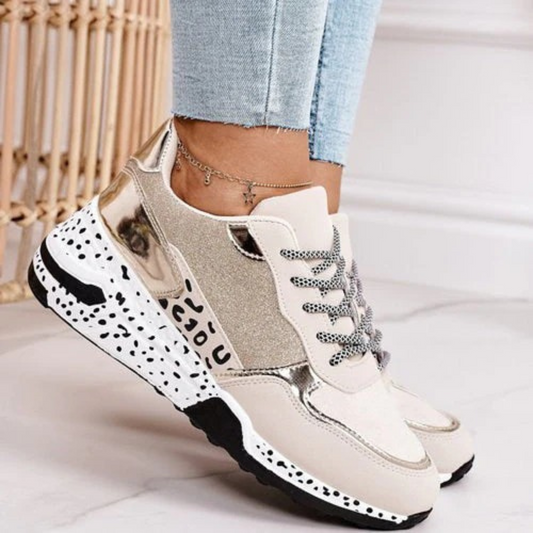 Gabriella | Women’s Orthopedic Chunky Sneakers with Animal Print Sole