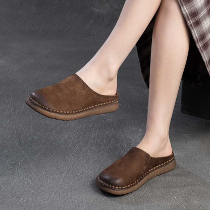 Maren | Soft Leather Slip-On Comfort Mules