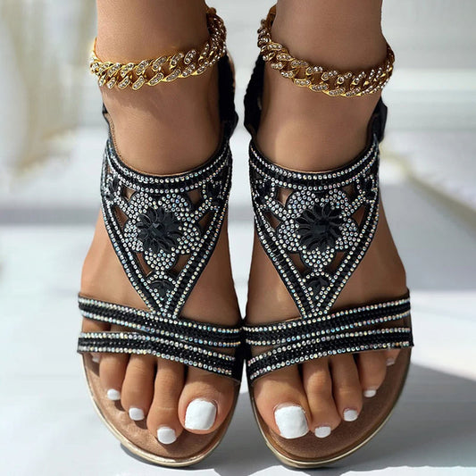 Madison | Women’s Orthopedic Bohemian Beaded Flat Sandals