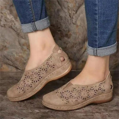Lia | Women’s Orthopedic Slip-On Loafers with Laser-Cut Design